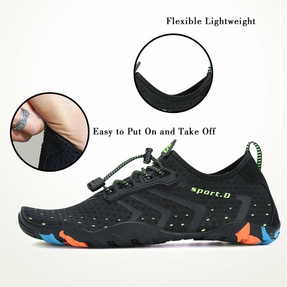 Men\'s Black Quick Dry Barefoot for Swim Diving Surf Aqua Sport Shoes main image 4